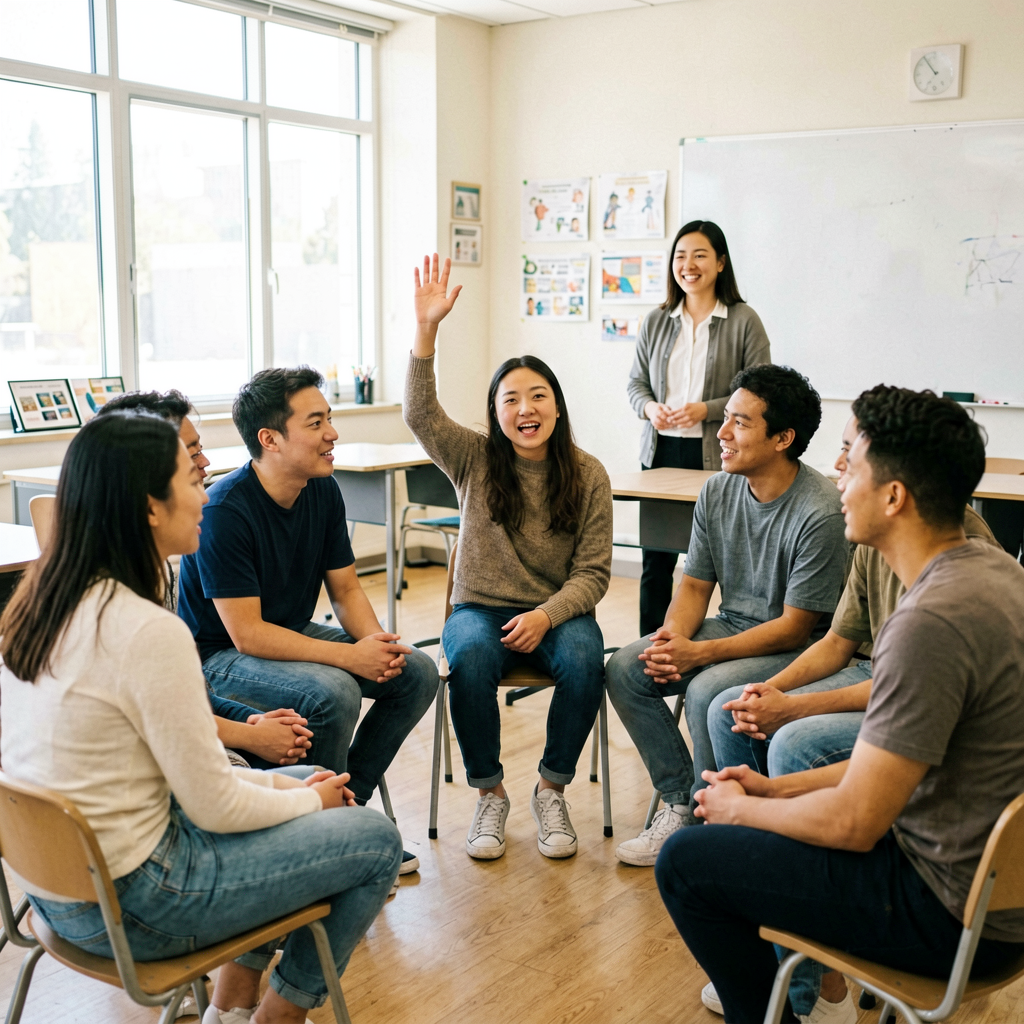 Illustrative image of a diverse group of learners